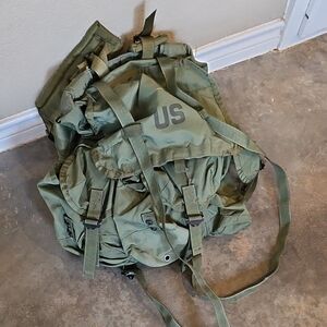 Vintage S&S Garment US Army LC-2 Green Medium Field Pack Alice Backpack